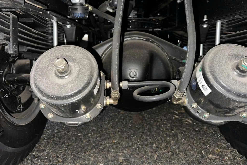 cầu ben bầu hơi xe ben 45 tấn